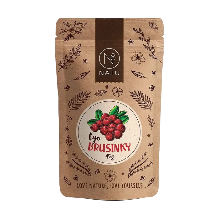 NATU Lyofilizované brusinky 45 g